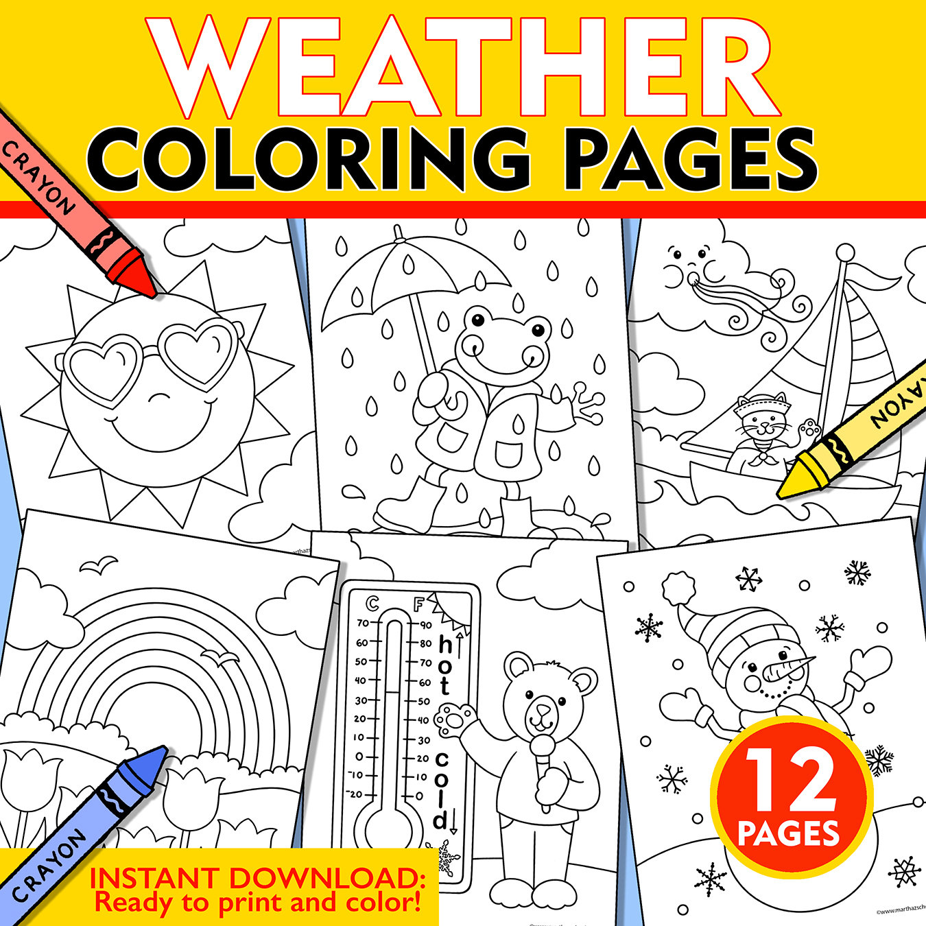 Weather coloring pages weather coloring sheets kids weather coloring pages weather theme printable rainy day coloring pages