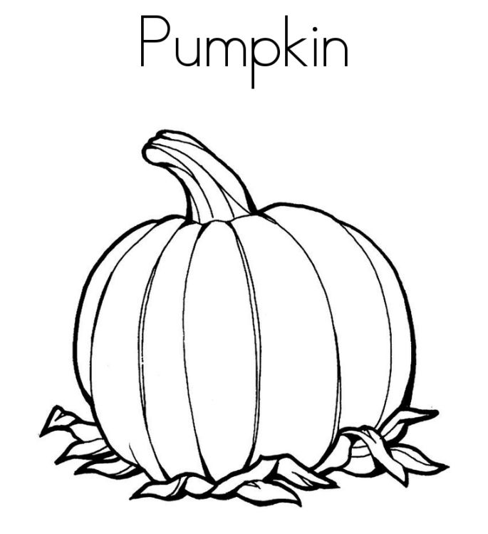 Free pumpkin coloring pages for kids