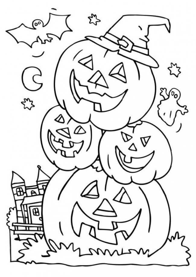 Free printable pumpkin coloring pages for kids