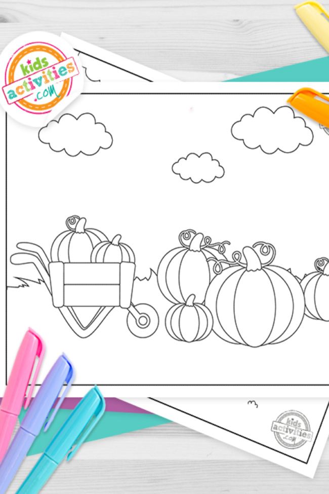 Free printable pumpkin patch coloring pages kids activities blog