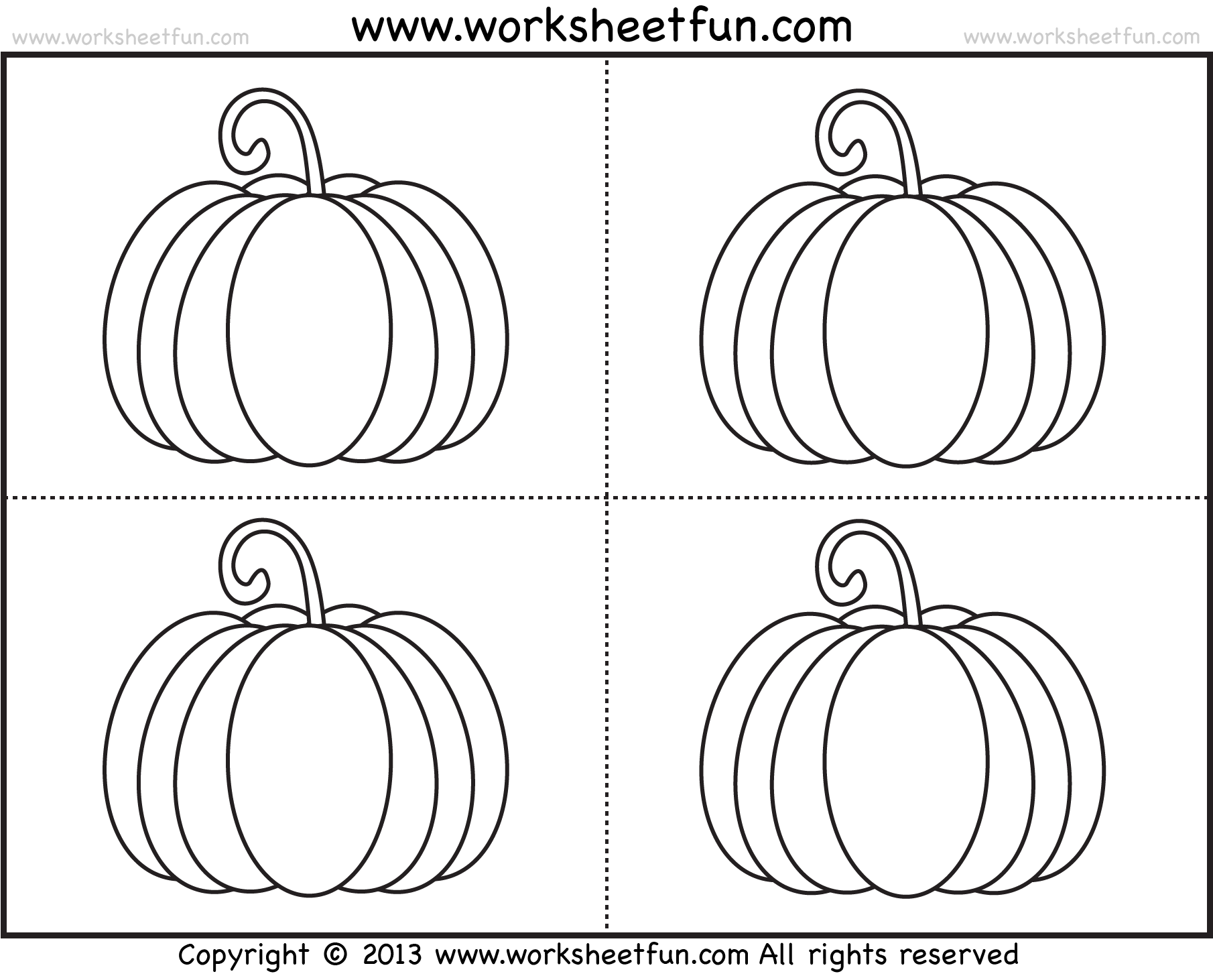 Pumpkin coloring â worksheets free printable worksheets â