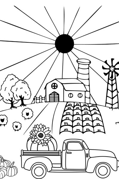 Cute pumpkin coloring pages for kids