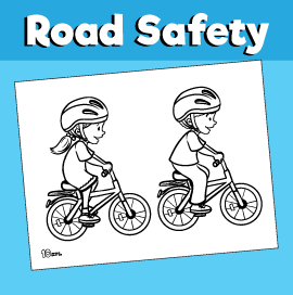 Road safety coloring page â use crosswalks â minutes of quality time