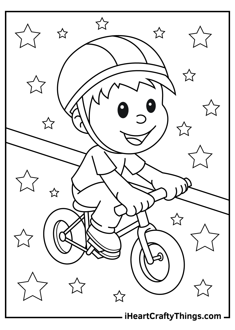 Bicycles coloring pages free printables