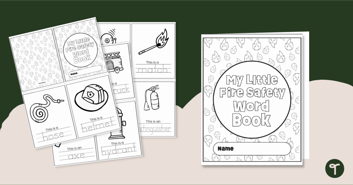 My little fire safety coloring book teach starter