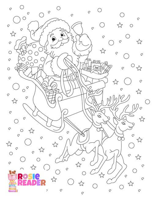 Santa coloring sheet