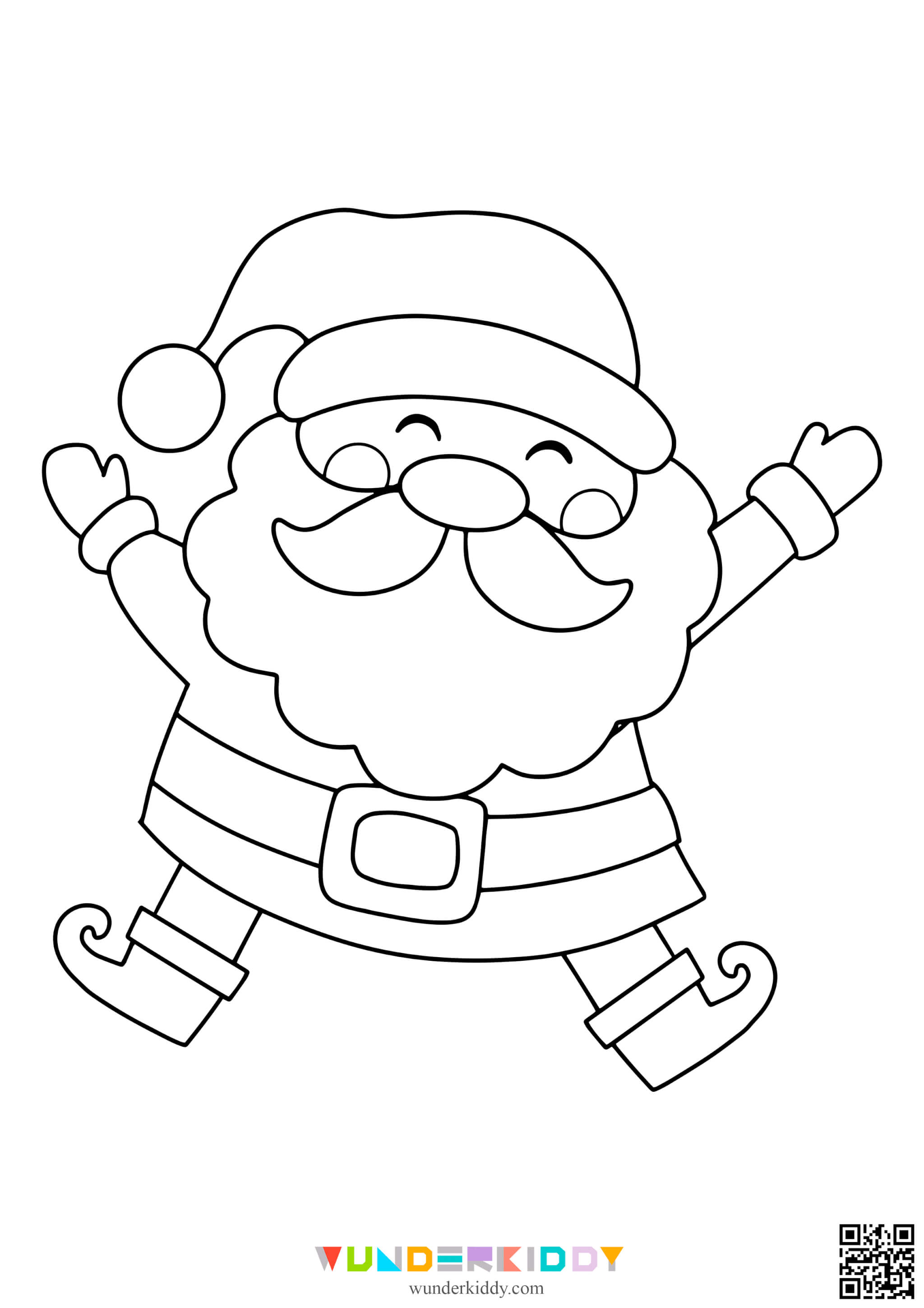 Free printable santa claus coloring pages for preschool