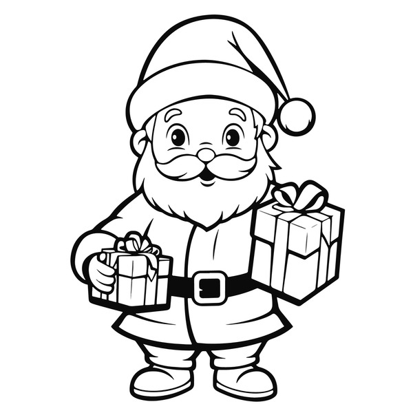 Thousand coloring book santa claus royalty