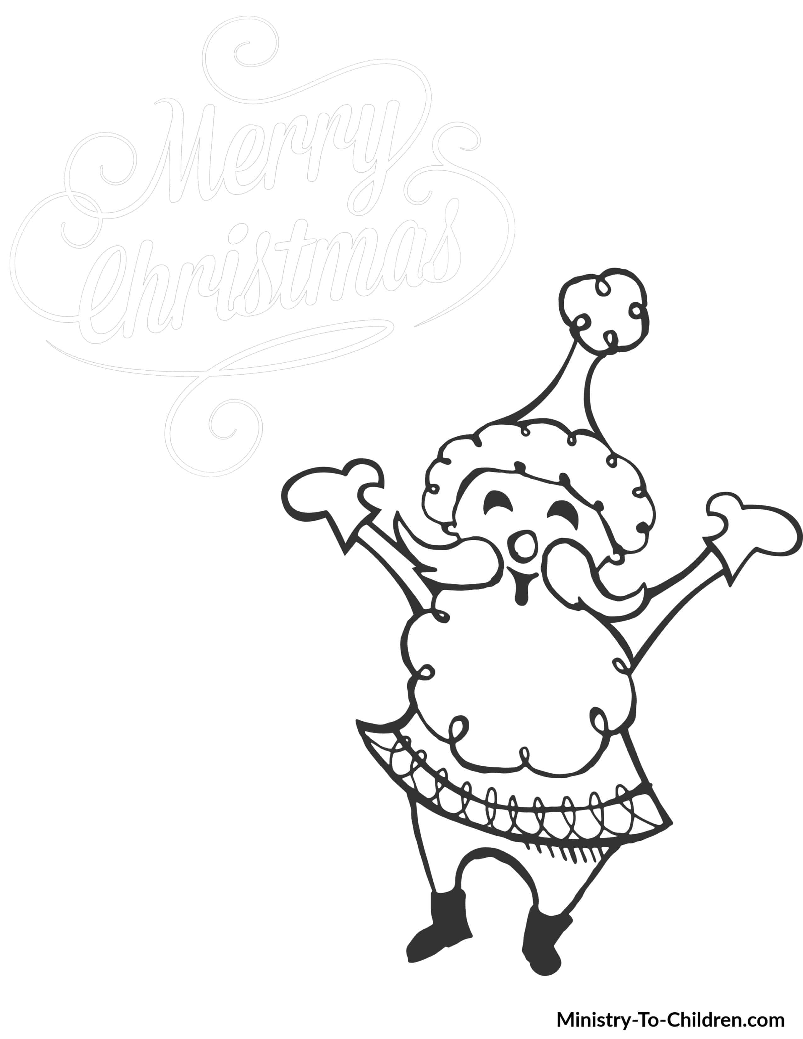 Christmas coloring pages for kids free easy printable pdf