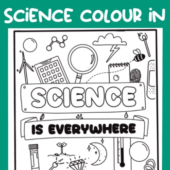 Science coloring page by sunny supplies tpt