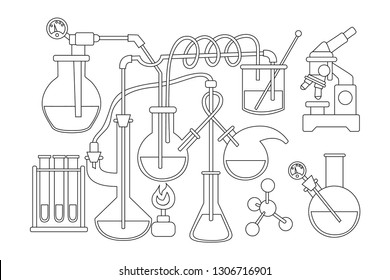 Laboratory coloring pages images stock photos d objects vectors