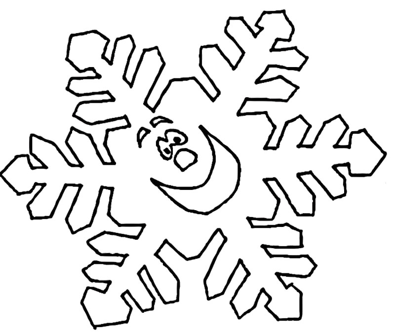 Snowflake coloring page for kids crafts and worksheets for preschooltoddler and kindergarten