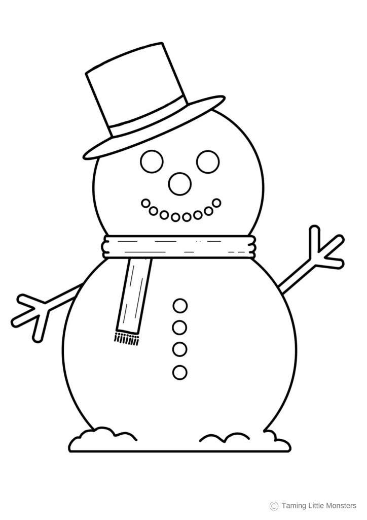 Free printable winter coloring pages for kids