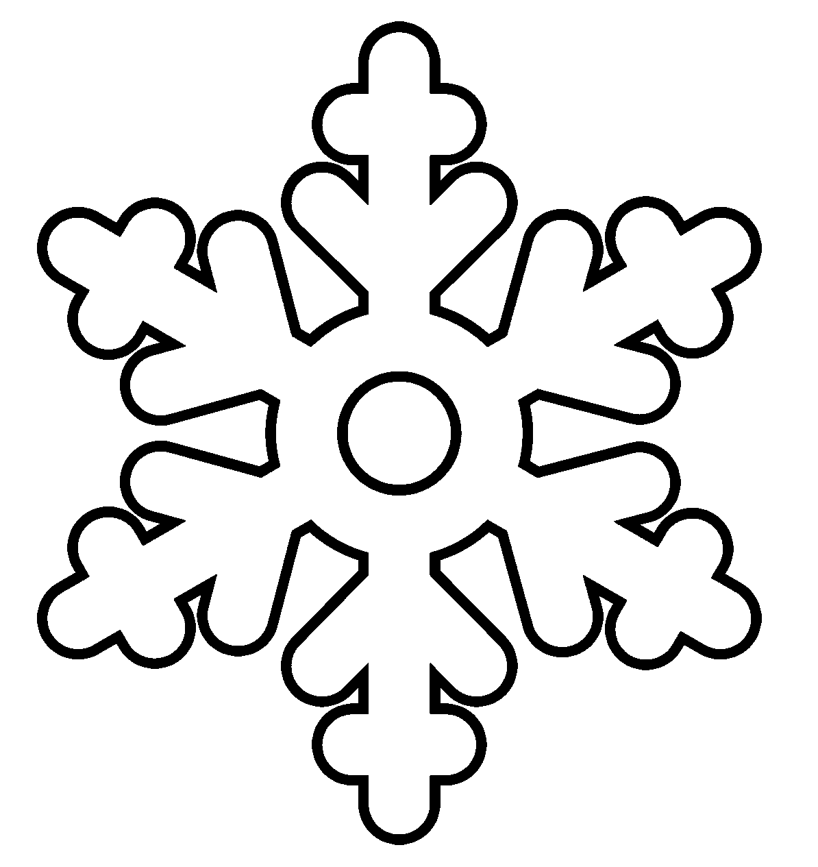 Snowflake coloring pages printable for free download