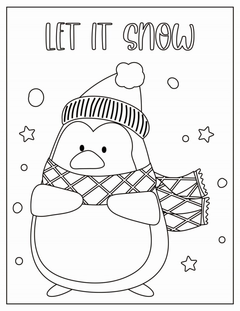 Winter coloring pages