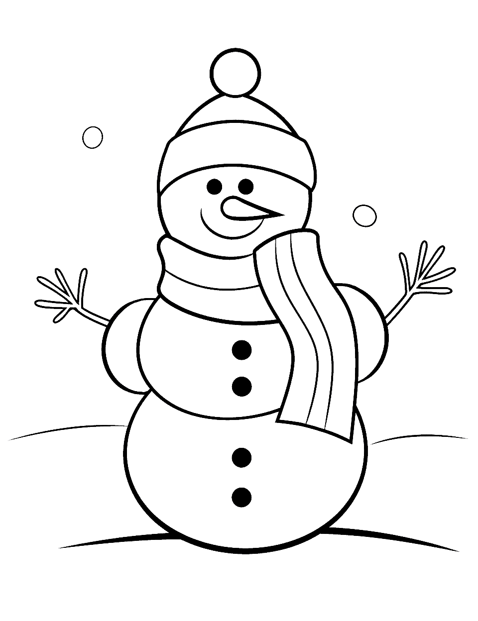 Winter coloring pages free printable sheets