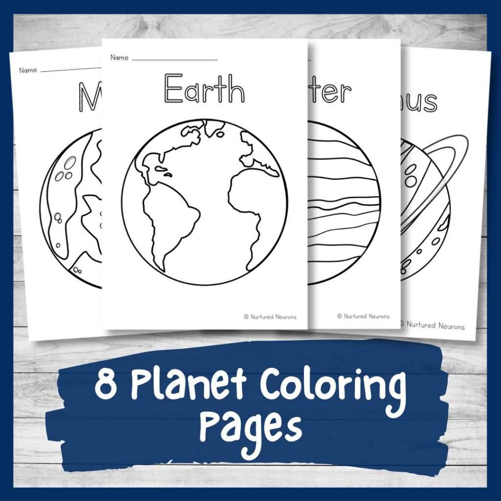 Awesome planet coloring pages printable coloring booklet