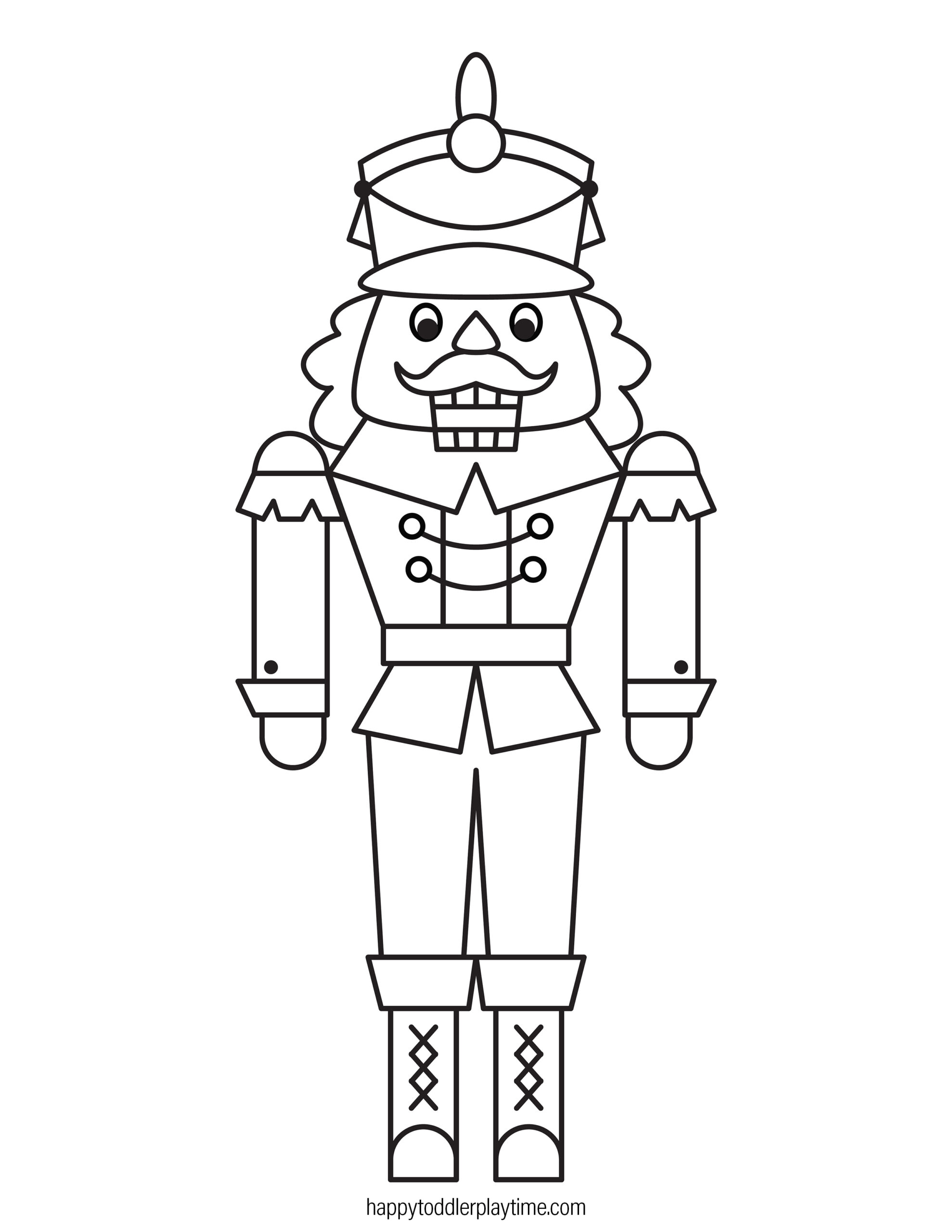 Free printable christmas nutcracker coloring pages