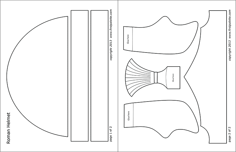 Roman imperial helmet templates free printable templates coloring pages