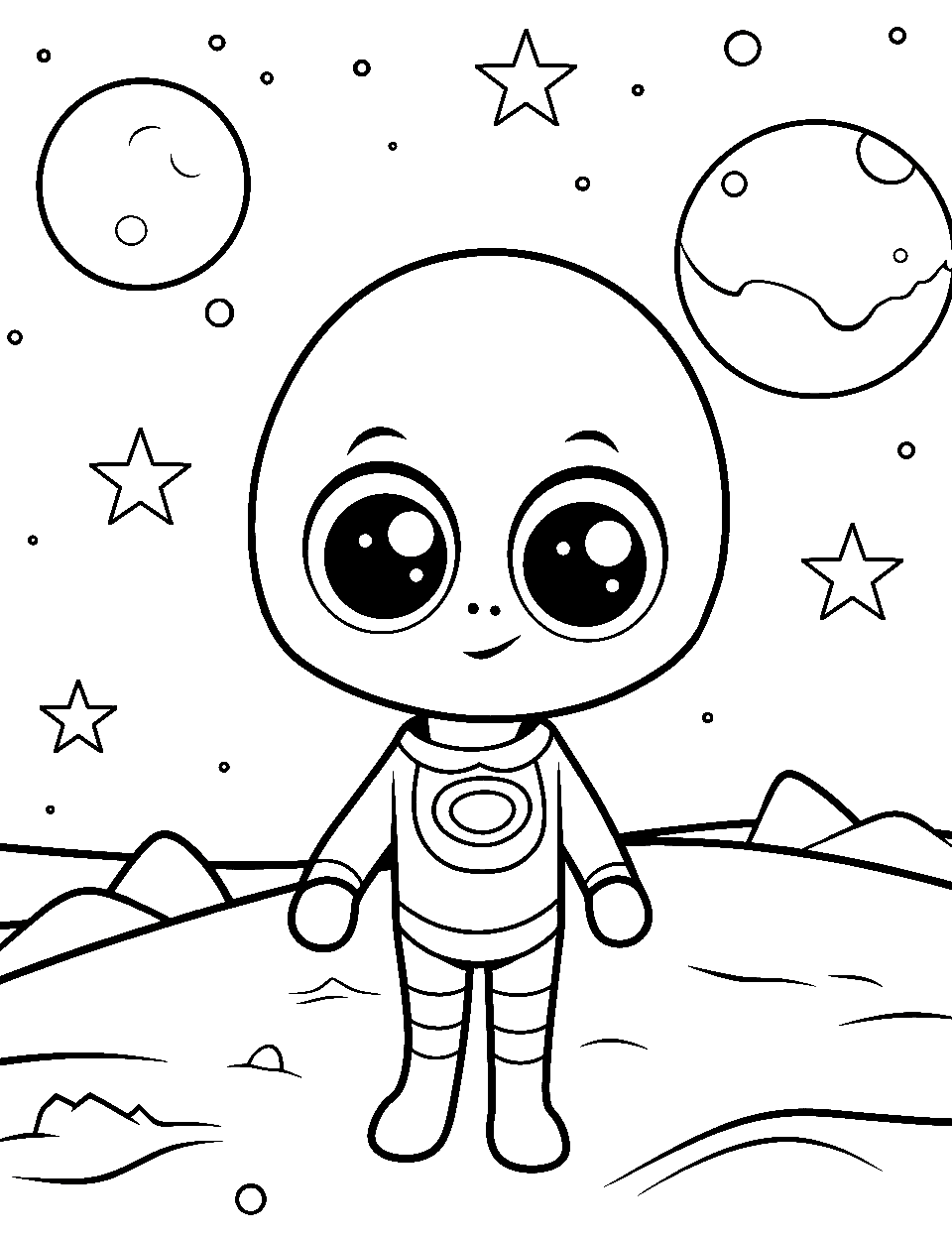 Outer space coloring pages free printable sheets