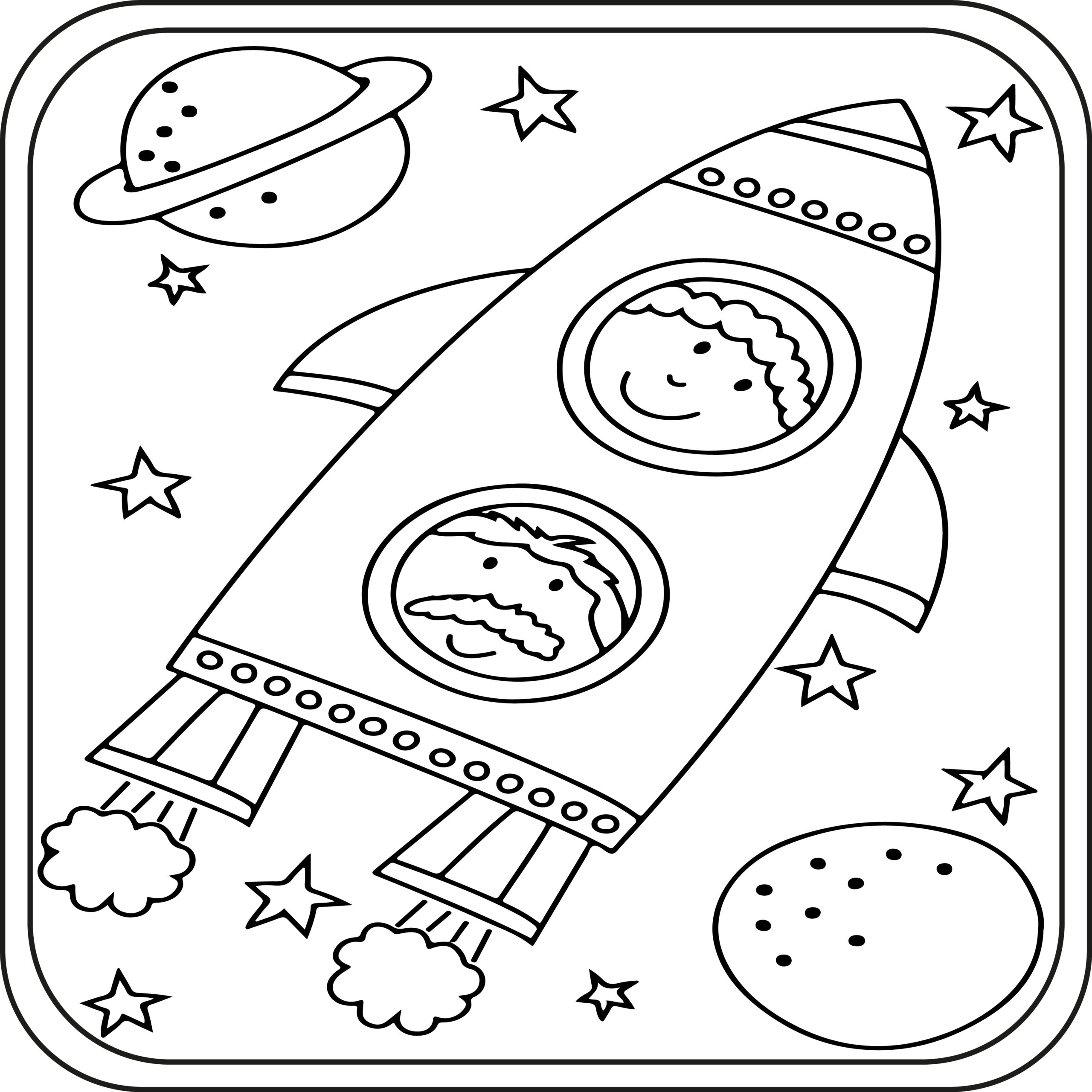 Space coloring pages preschool kindergarten first grade made by teachers