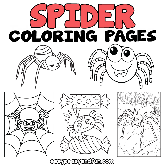 Printable spider coloring pages â sheets