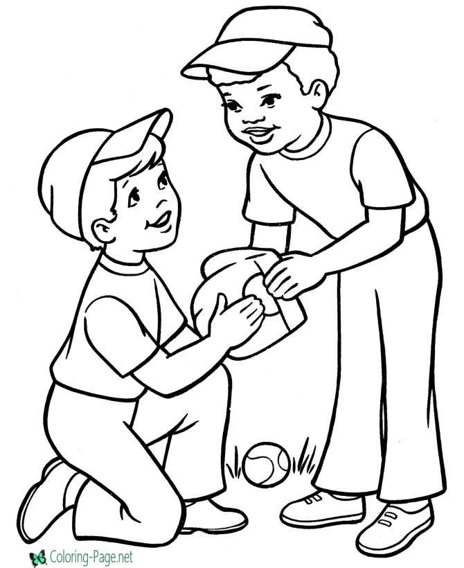 Sports coloring pages