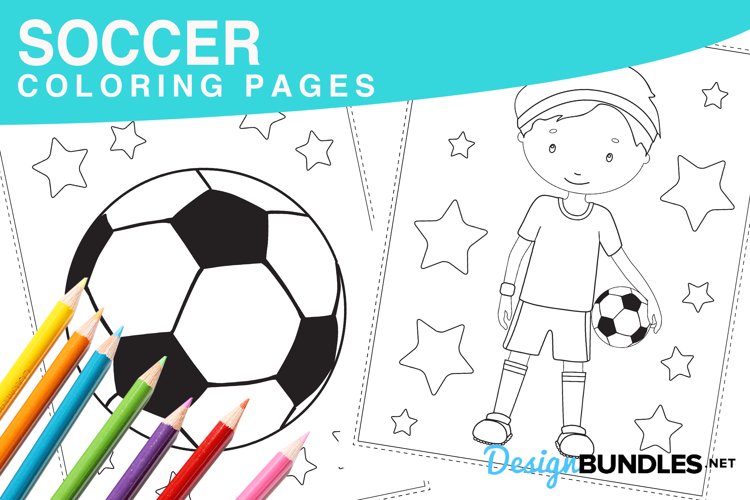 Soccer coloring pages