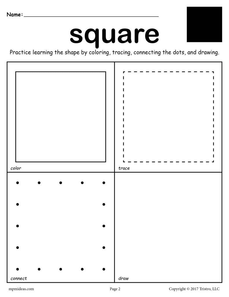 Square worksheet