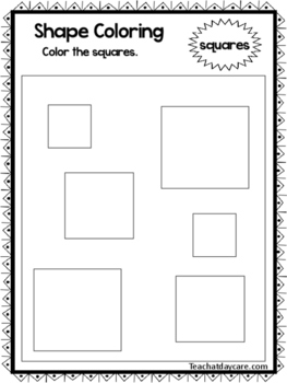 Color the shapes worksheets shapes worksheets preschool