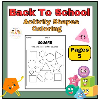 Activities shapes coloring worksheets for toddlerspreschoolers kindergaren