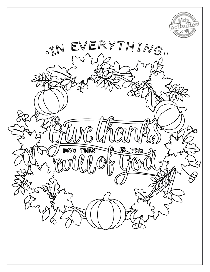 Free printable sunday school thanksgiving coloring pages kids activities blog