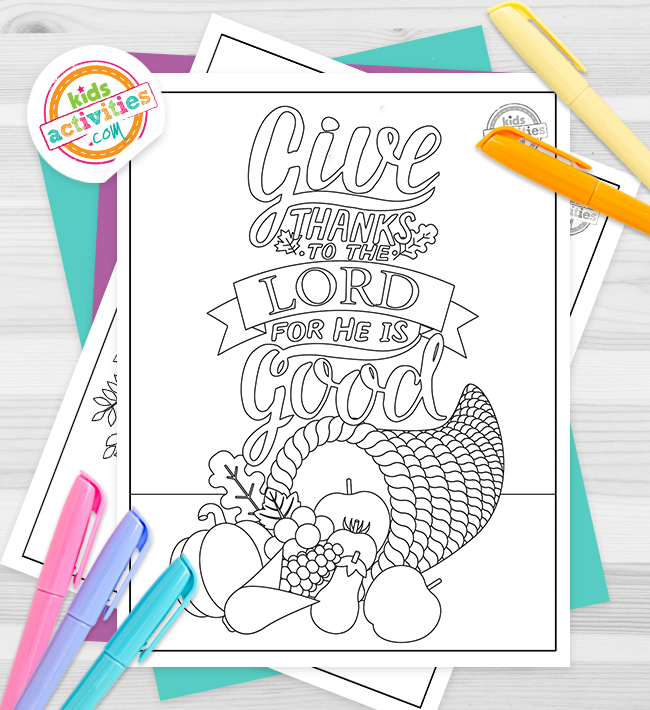 Free printable sunday school thanksgiving coloring pages kids activities blog