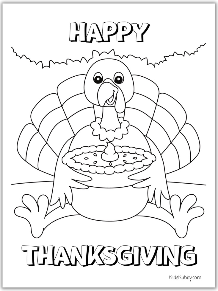 Thanksgiving coloring pages for kids