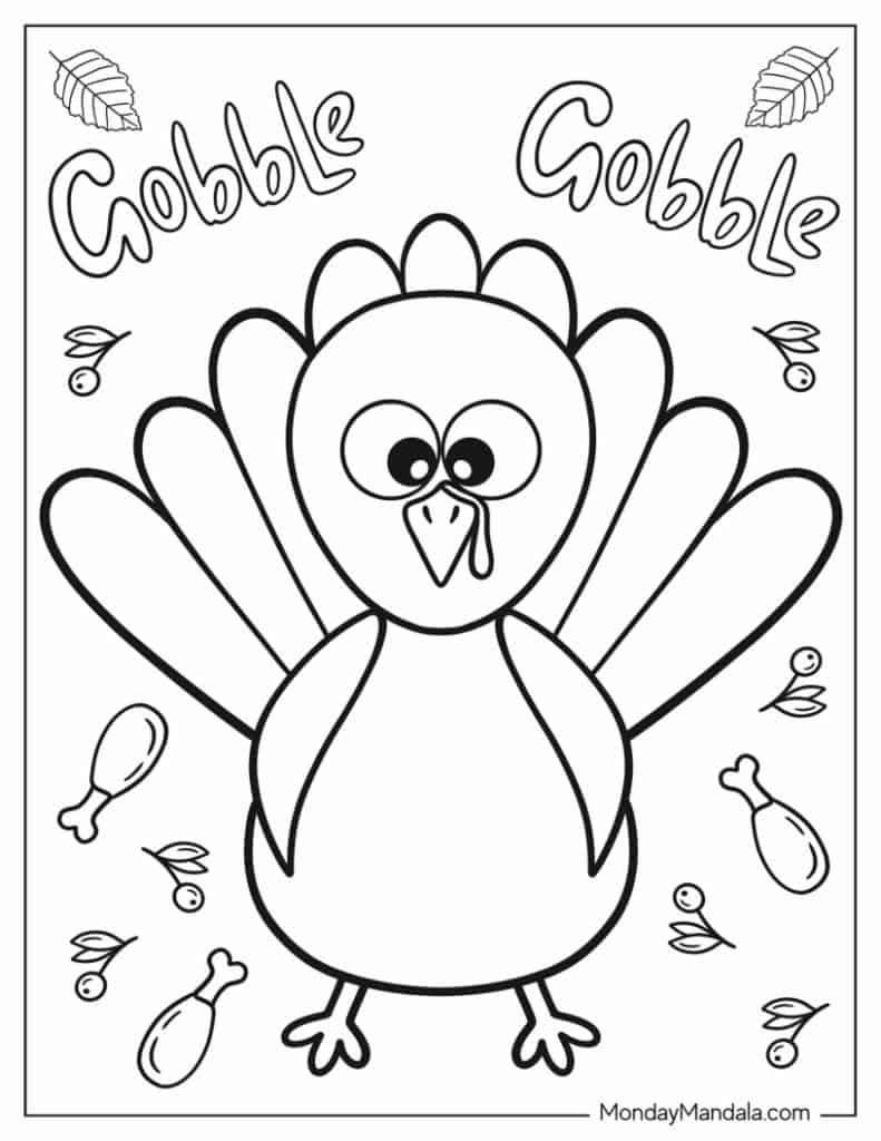 Thanksgiving coloring pages free pdf printables