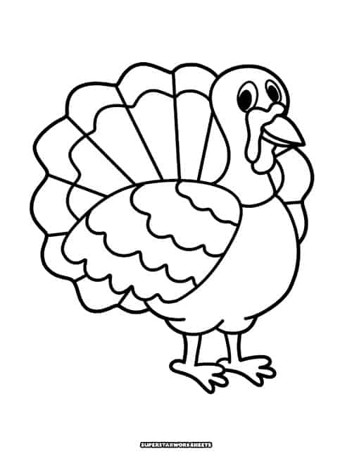 Turkey coloring pages