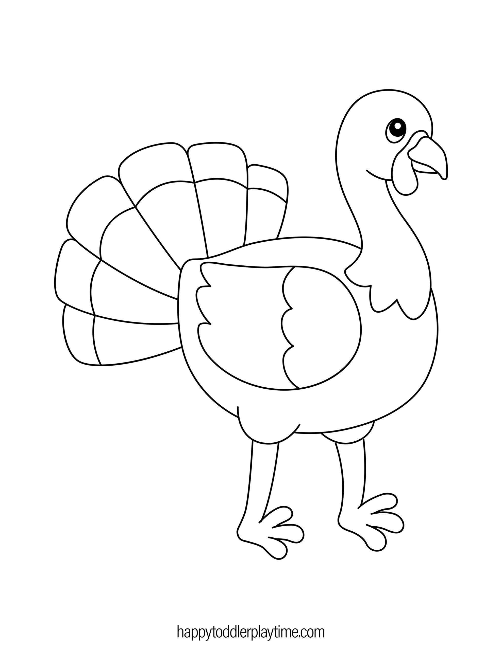 Free printable turkey coloring pages for kids