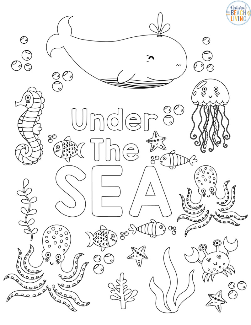 Ocean animals activities free printables pack