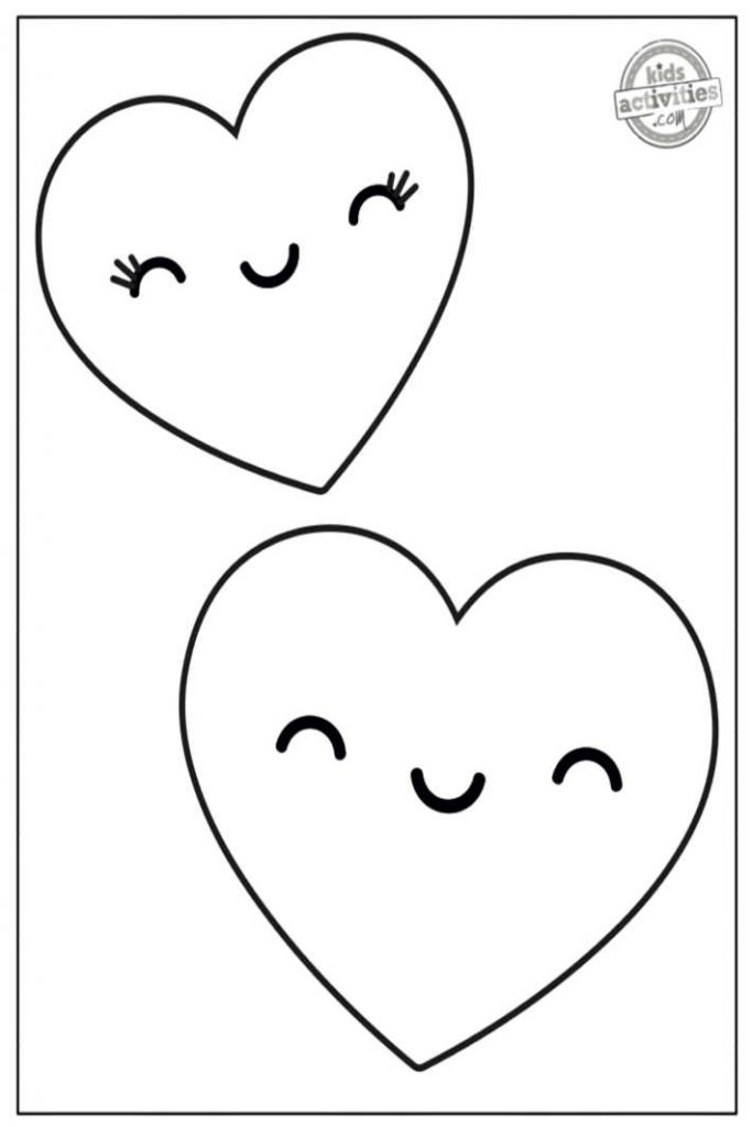 Easy valentines coloring pages for toddlers preschoolers kids activities blog