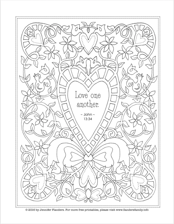 Coloring pages for valentines day