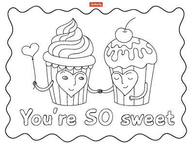 Valentines day coloring pages for kids