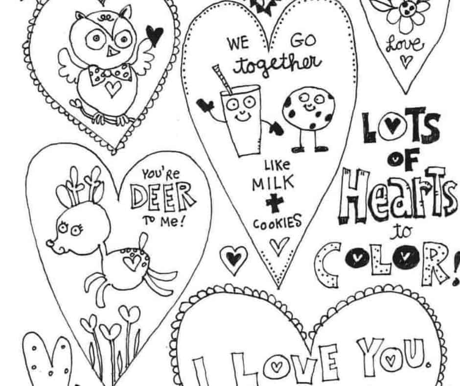 The best free valentines day coloring pages skip to my lou