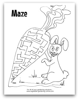 Free vegetable garden coloring books