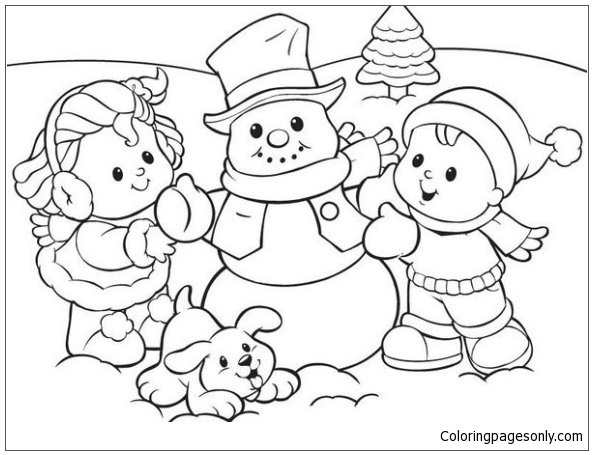 Winter coloring pages printable for free download