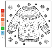 Winter color by number coloring pages free coloring pages