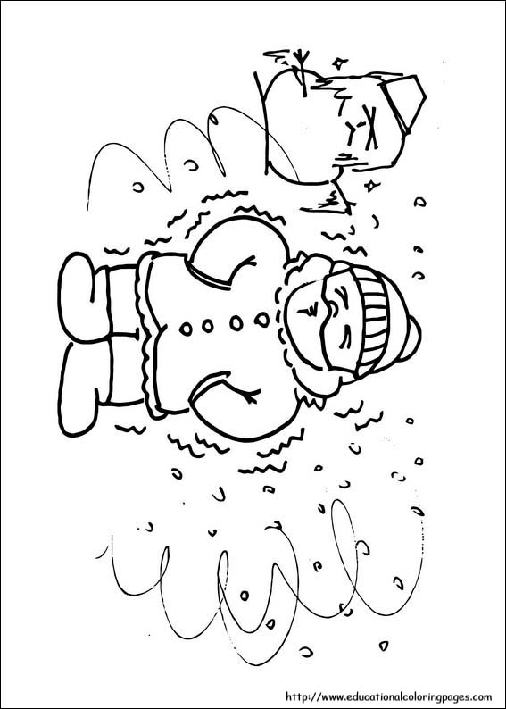 Winter coloring pages