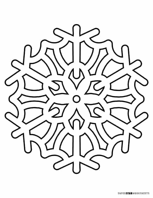 Snowflake coloring pages