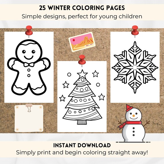 Winter coloring pages for kids christmas coloring sheets christmas coloring pages for kids toddler preschool kindergarten coloring pages