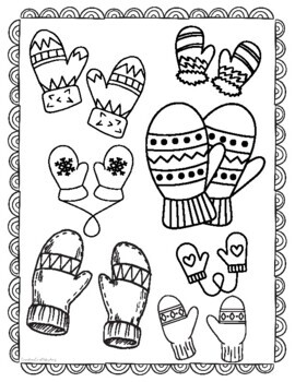 Winter coloring pages