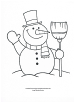 Winter coloring pages